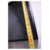 Black Wooden Display Case with Glass Top