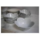 Set of 27 Assorted Ceramic Serveware Dishes