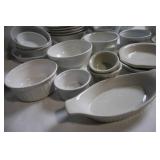 Set of 27 Assorted Ceramic Serveware Dishes