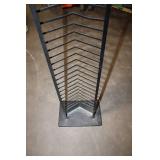Tall Metal CD or DVD Storage Tower Rack