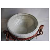 Set of Festive Ceramic Items with Large Bowl, Santa Mug, and Star Box