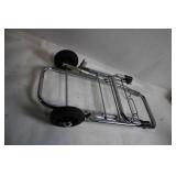 Folding Steel Hand Truck with Black Wheels