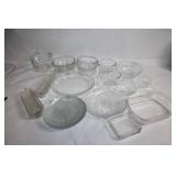 Collection of Vintage Pyrex and Glass Serving Dishes
