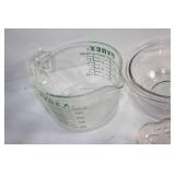 Collection of Vintage Pyrex and Glass Serving Dishes