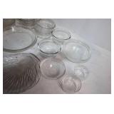 Collection of Vintage Pyrex and Glass Serving Dishes