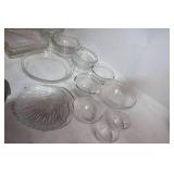 Collection of Vintage Pyrex and Glass Serving Dishes