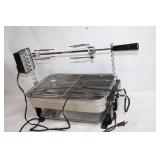 Electric Rotisserie Grill with Manual