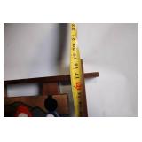 Wood Framed Artwork with Abstract Design