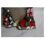 Festive Christmas Photo Frame with Snowman and Presents Design