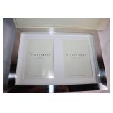 Pottery Barn Lee Metal Double Photo Frame in 5x7 Size