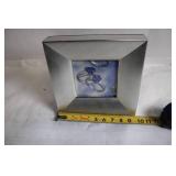 Silver Picture Frame with Gemstone Ring Art Display