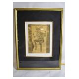 Antara I Limited Edition Framed Gold Foil Artwork by Tlkia (5/100)