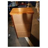 Wooden Storage Cabinet with Slatted Door