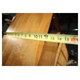 Wooden Storage Cabinet with Slatted Door