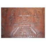 Antique Wooden Table with Intricate Carving Design