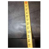 Used Gray Leather Ottoman