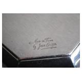 Set of 2 Jean Couzon Silver-Plated Serving Trays, Made in France
