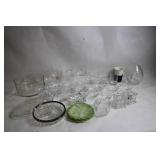 Collection of Mixed Glassware and Crystal Pieces