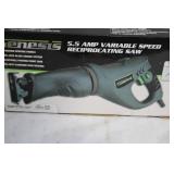 Genesis 5.5 Amp Variable Speed Reciprocating Saw with 5 Position Rotating Handle
