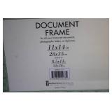 Set of 2 Picture Frames with Silver and Wood Finish