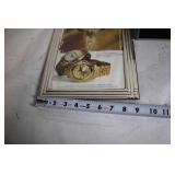 Set of 2 Picture Frames with Silver and Wood Finish