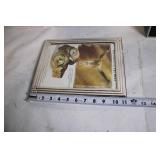 Set of 2 Picture Frames with Silver and Wood Finish