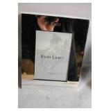 Pair of Silver Plated Photo Frames - Ralph Lauren 5x7 and Larger Vintage Frame
