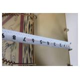 Decorative Hand-Painted Tote Bag with Zebra and Palm Tree Design