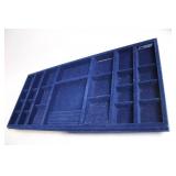 California Closets Blue Velvet Jewelry Organizer Tray