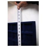 California Closets Blue Velvet Jewelry Organizer Tray