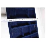 California Closets Blue Velvet Jewelry Organizer Tray