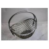 Vintage Metal Wire Basket with Handle
