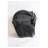 Compact Black Camera Bag with Padded Interior