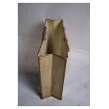 Decorative Metal Wall Hanging Bag with Zebra and Floral Design