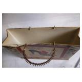 Decorative Metal Wall Hanging Bag with Zebra and Floral Design