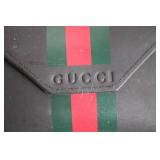 Gucci Black Sunglasses Case with Signature Stripe