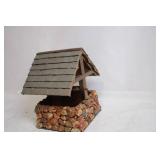 Rustic Stone Wishing Well Planter