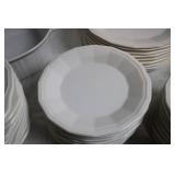 51-Piece White Dinnerware Set Includes Plates, Cups, and Bowls