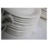 51-Piece White Dinnerware Set Includes Plates, Cups, and Bowls