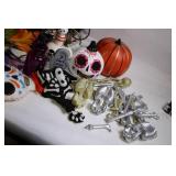 Halloween Decoration Set with Skeleton, Pumpkin, and Skull Designs