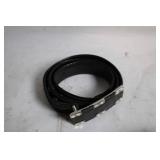 Set of 3 Stylish Belts - Black and Gold Designs