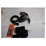 Collection of 4 Assorted Belts and Leather Mini Punch Set