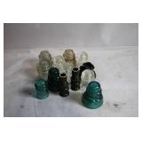 Collection of Vintage Glass Insulators