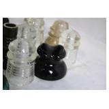 Collection of Vintage Glass Insulators