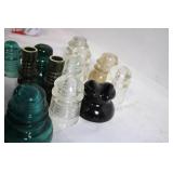 Collection of Vintage Glass Insulators