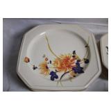 Set of Vintage Floral China Dinnerware - 6 Cups & 14 Plates