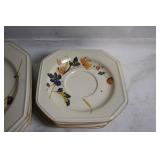 Set of Vintage Floral China Dinnerware - 6 Cups & 14 Plates
