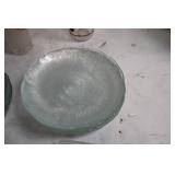 Collection of Vintage Glassware with Plates and Tumblers