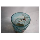 Decorative Glass Vase with Surfing Design