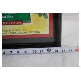 Framed New Belgium Brewing Sunshine Wheat Beer Poster